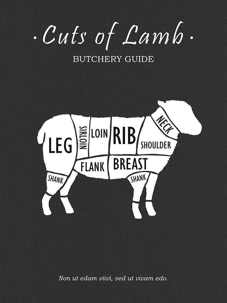 Butchery Lamb art print by Mark Rogan for $57.95 CAD