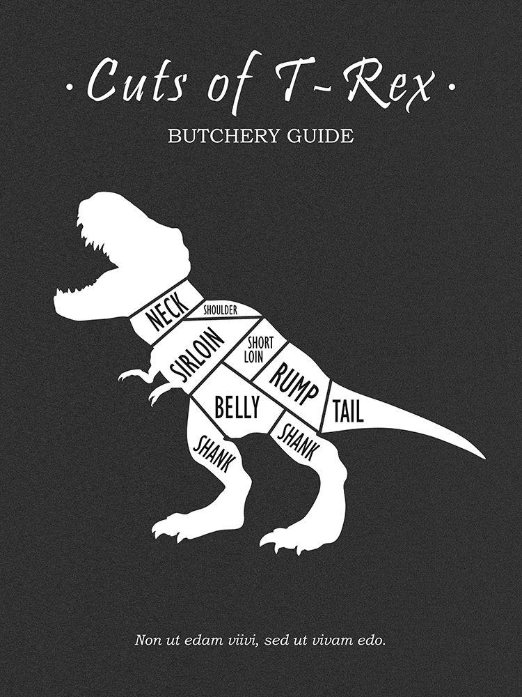 Butchery T-Rex art print by Mark Rogan for $57.95 CAD