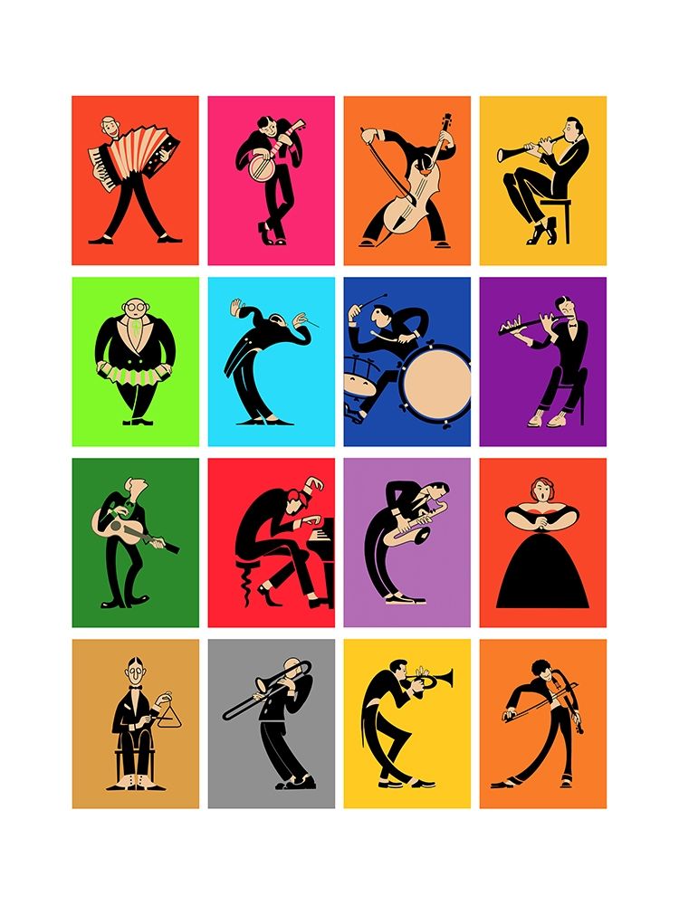 The Musicians art print by Mark Rogan for $57.95 CAD