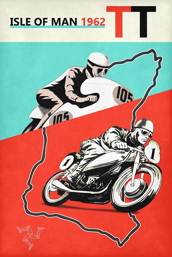Isle Of Man TT 1962 art print by Mark Rogan for $57.95 CAD