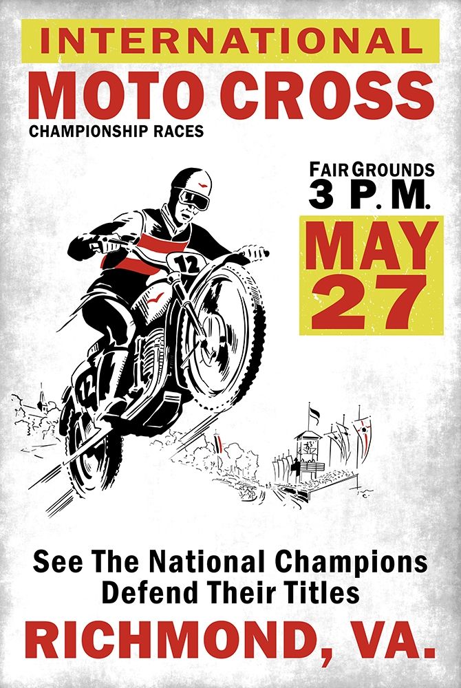 MotoCross Richmond VA art print by Mark Rogan for $57.95 CAD