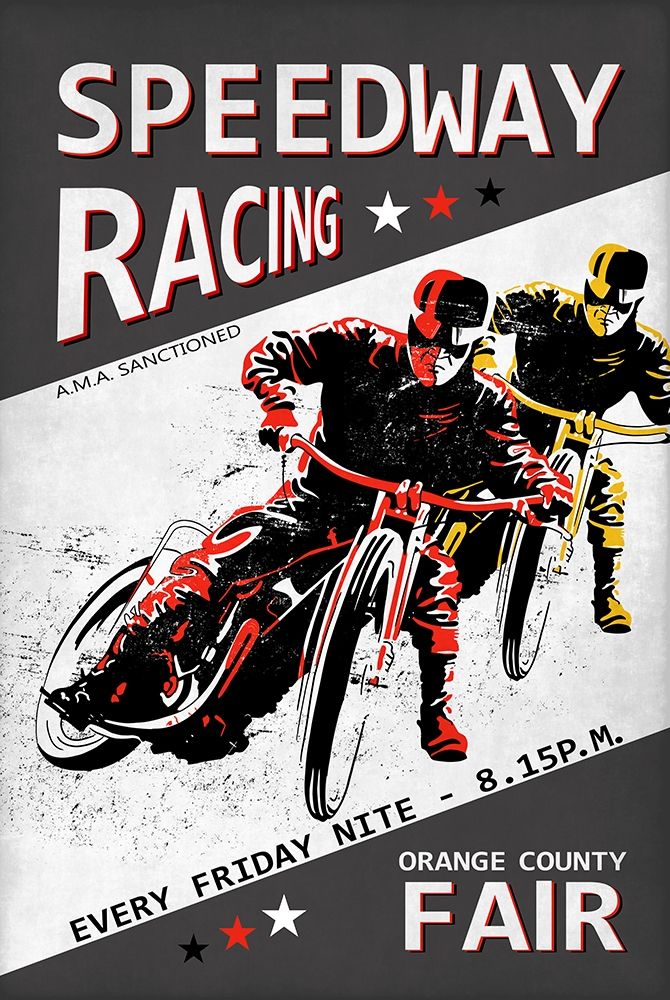 Speedway Racing OC Fair art print by Mark Rogan for $57.95 CAD