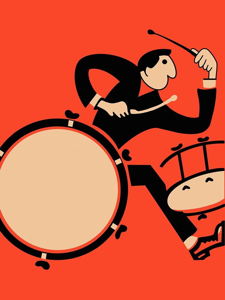 The Drummer art print by Mark Rogan for $57.95 CAD