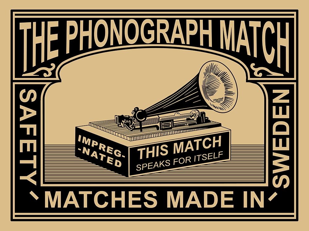 Phonograph Match art print by Mark Rogan for $57.95 CAD