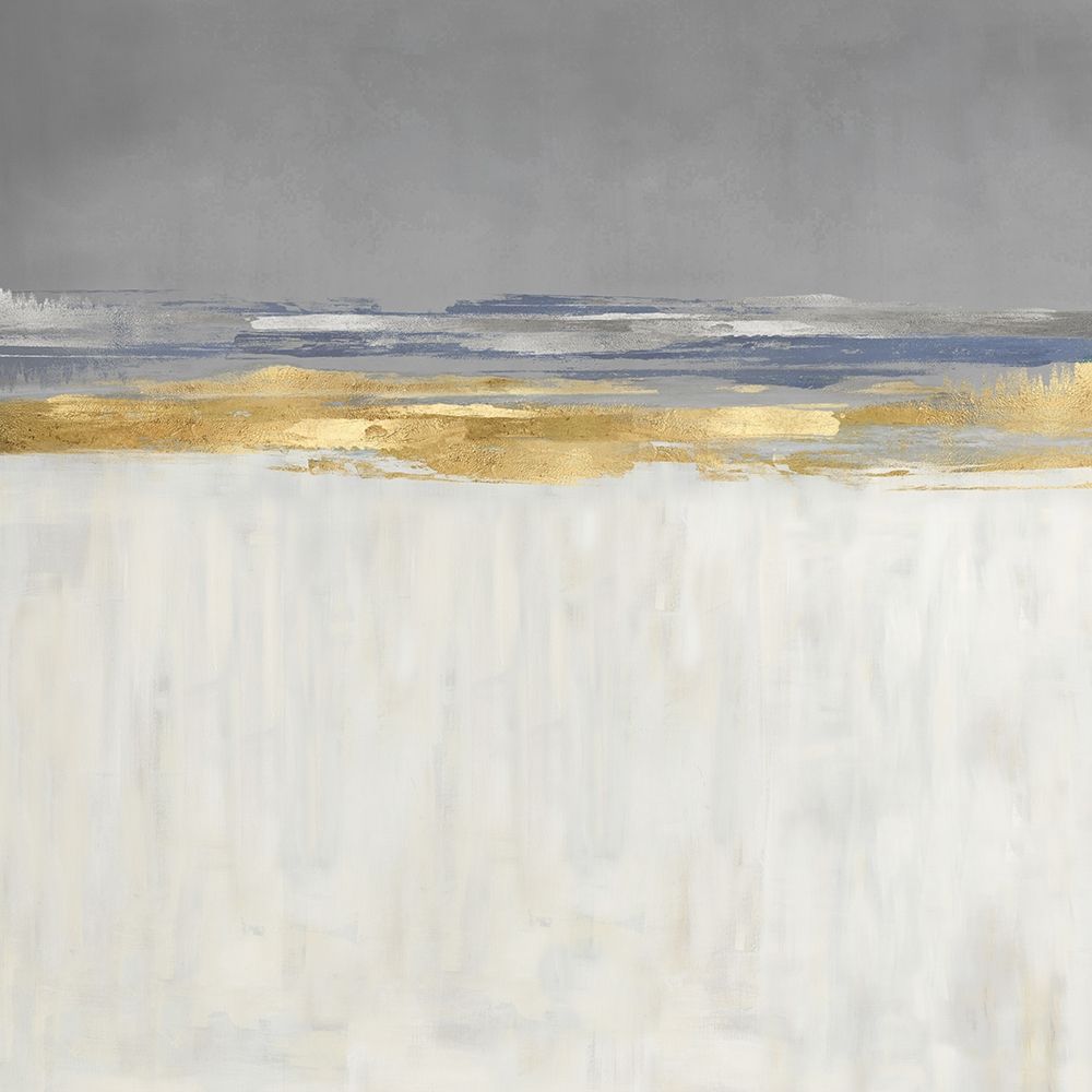 Gold and Silver Horizon I art print by Jake Messina for $57.95 CAD