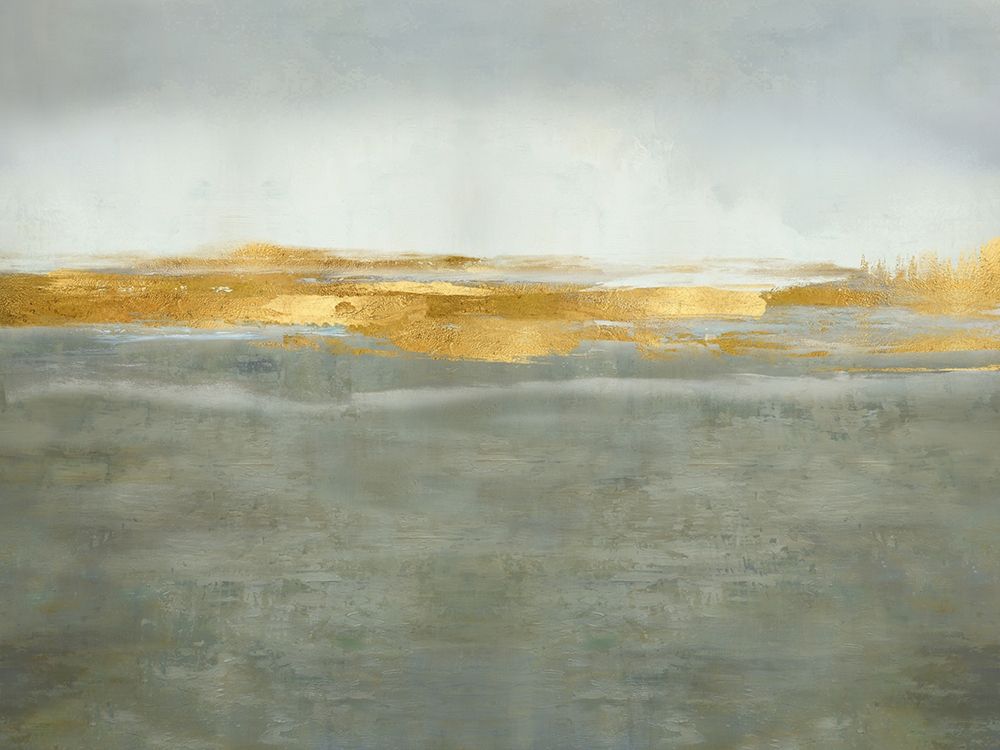 Linear Gold on Gray art print by Jake Messina for $57.95 CAD