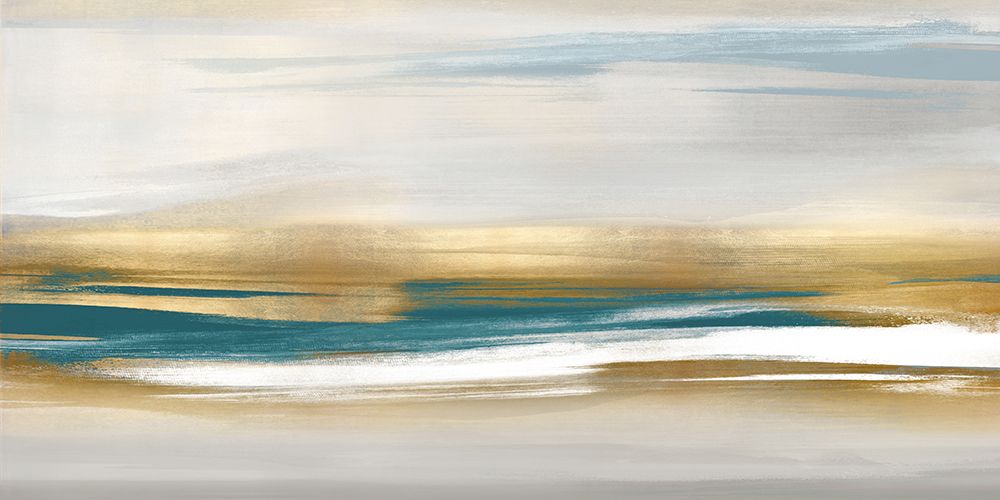 Gold Rush Teal III art print by Jake Messina for $57.95 CAD