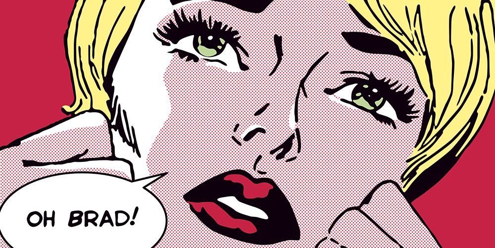 Oh Brad ! art print by Sheila B. for $57.95 CAD