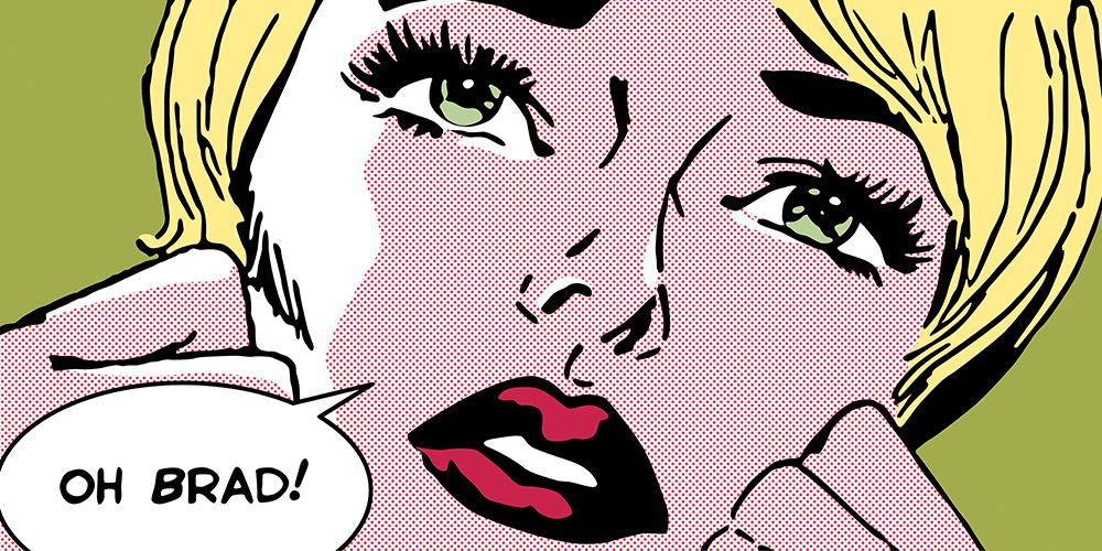 Oh Brad ! art print by Sheila B. for $57.95 CAD