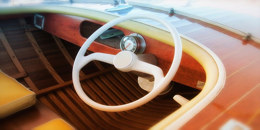 Vintage speed boat art print by Savanah Plank for $57.95 CAD