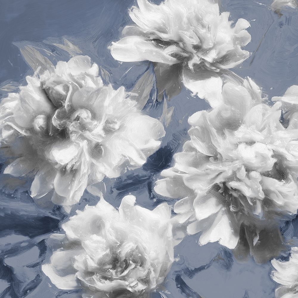 Peonies on Indigo I art print by Shawna Sullivan for $57.95 CAD