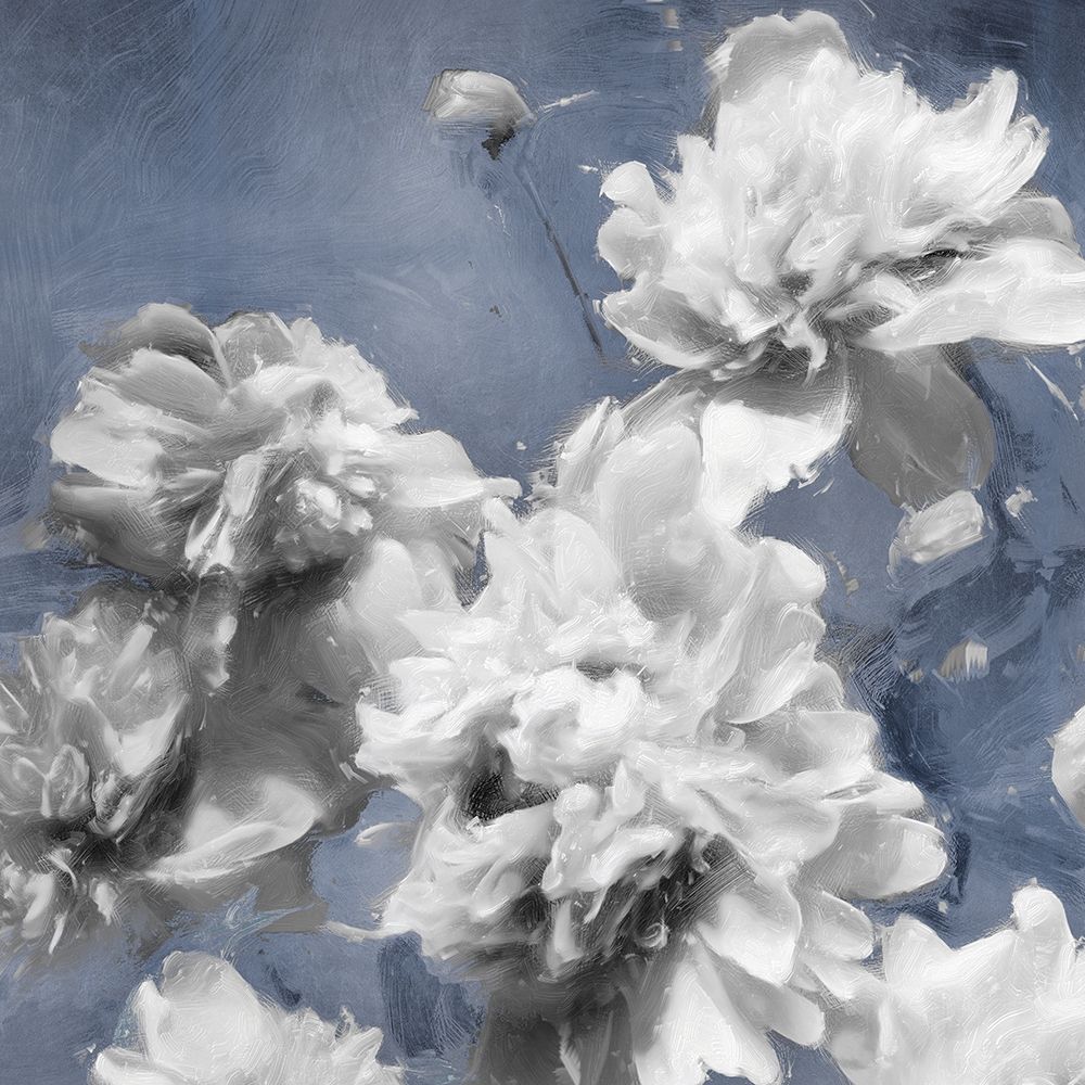 Peonies on Indigo II art print by Shawna Sullivan for $57.95 CAD