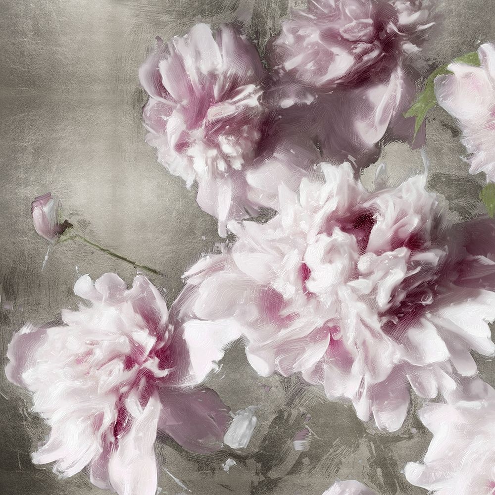 Peonies on Silver II art print by Shawna Sullivan for $57.95 CAD