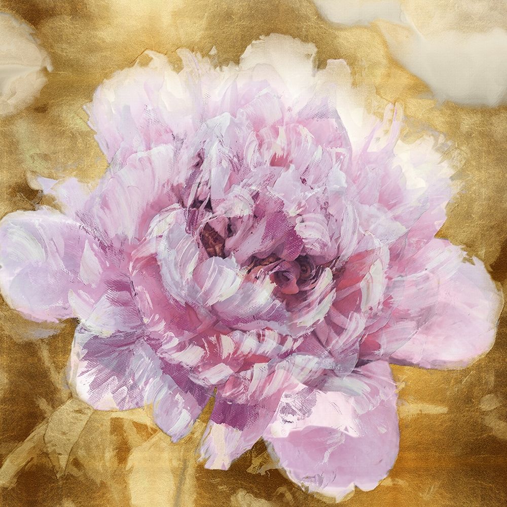 Solo Pink on Gold I art print by Shawna Sullivan for $57.95 CAD