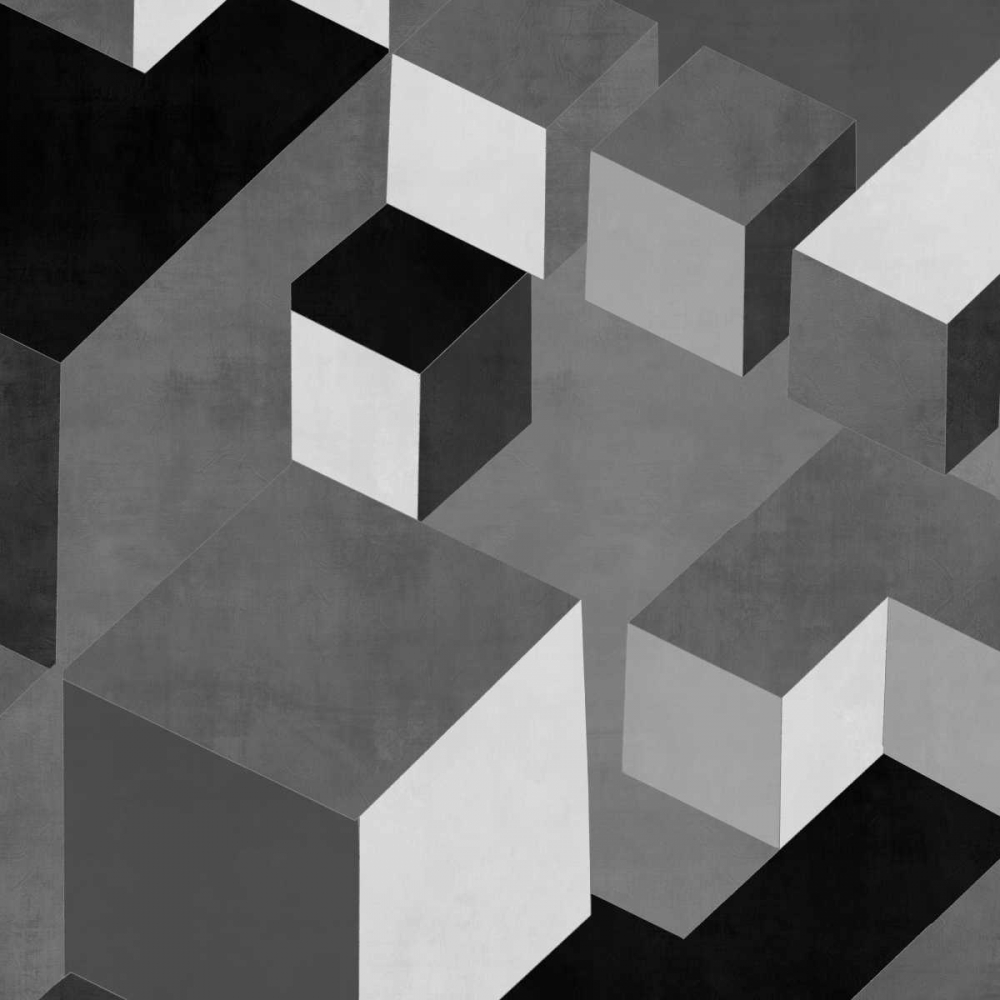 Cubic in Grey I art print by Todd Simmions for $57.95 CAD