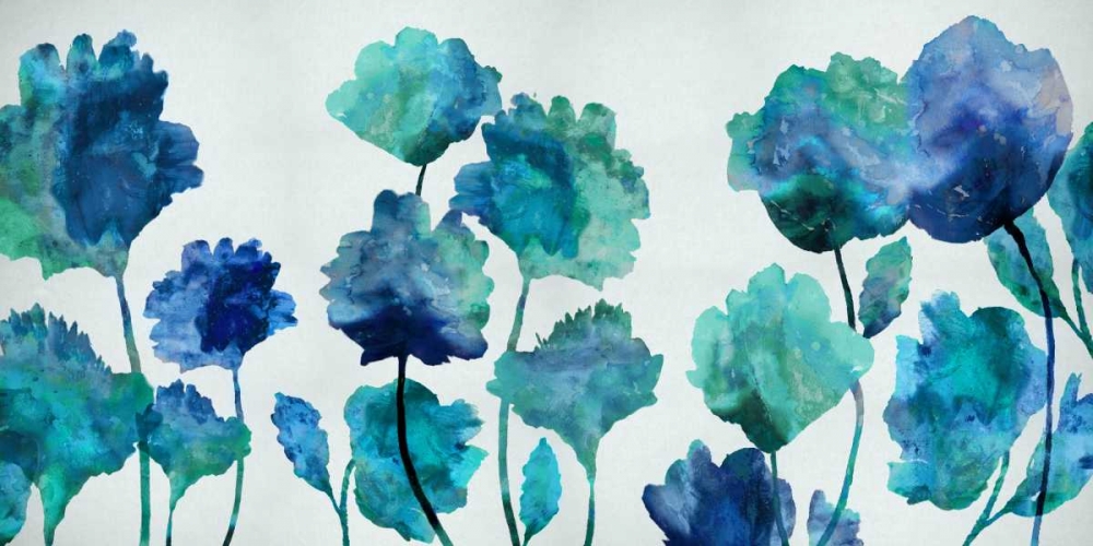 Aqua Blossom art print by Vanessa Austin for $57.95 CAD