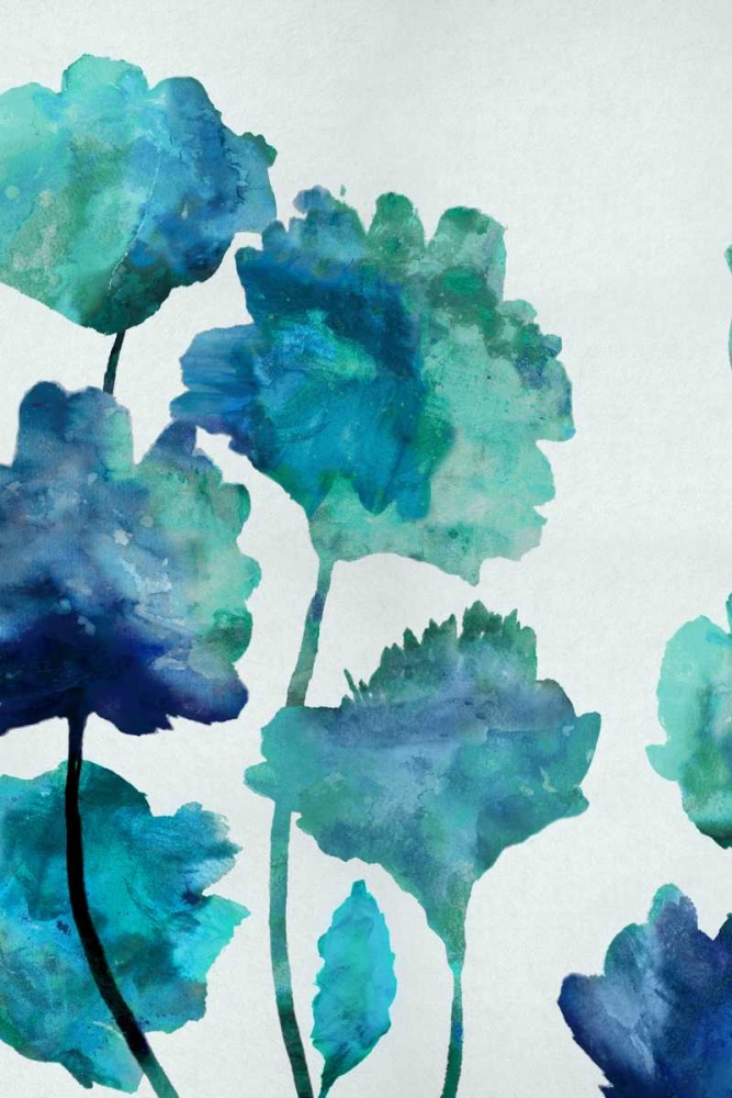Aqua Blossom Triptych II art print by Vanessa Austin for $57.95 CAD
