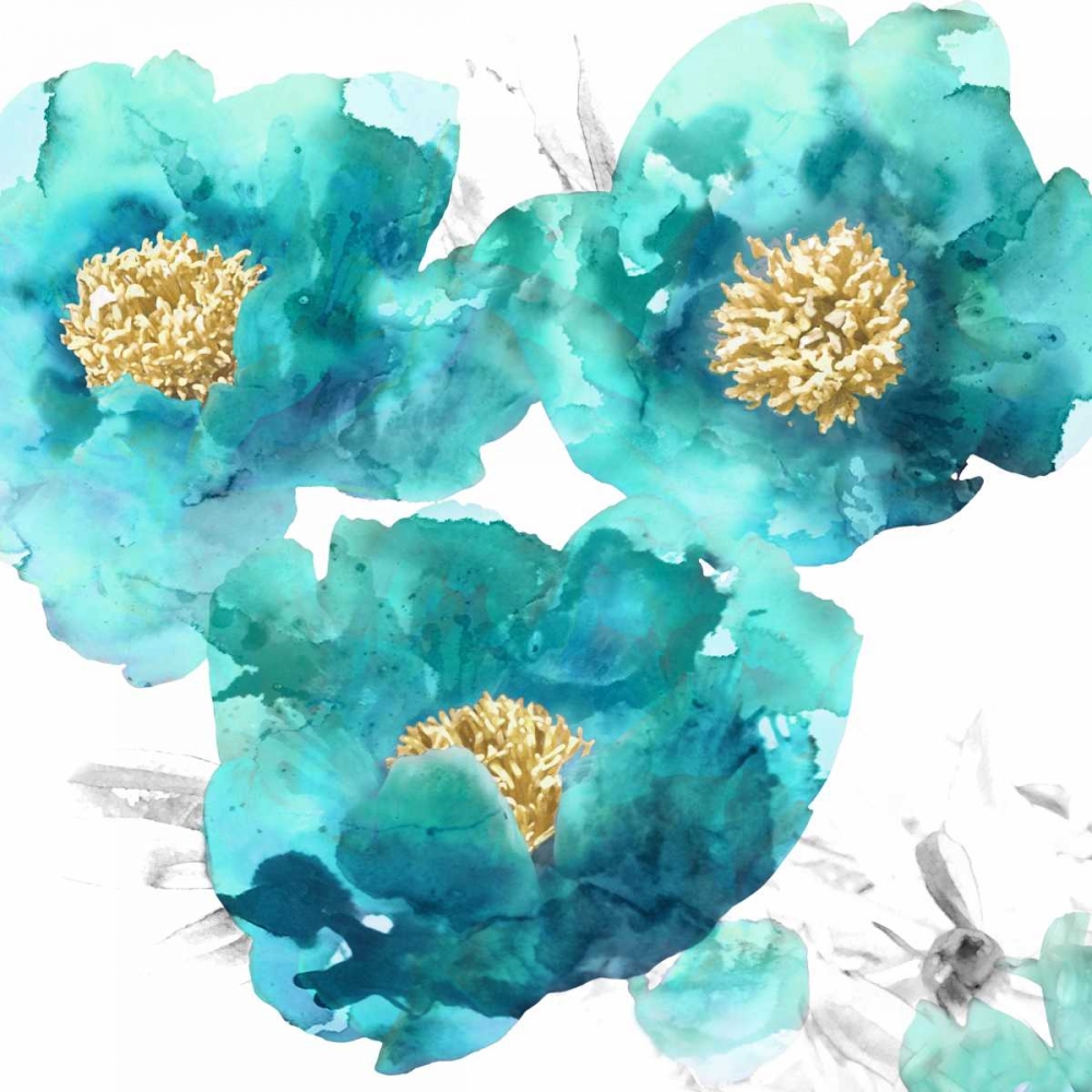 Aqua Trio II art print by Vanessa Austin for $57.95 CAD
