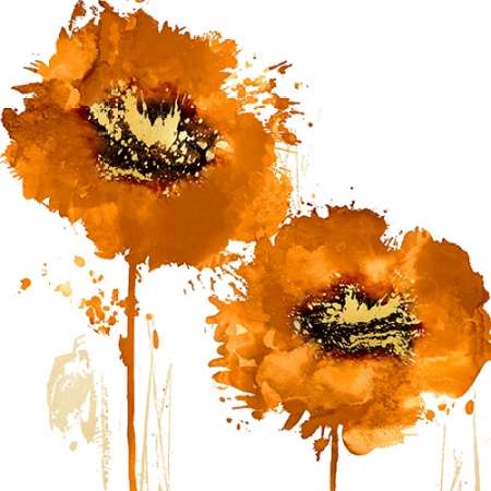Flower Burst in Mandarin II art print by Vanessa Austin for $57.95 CAD