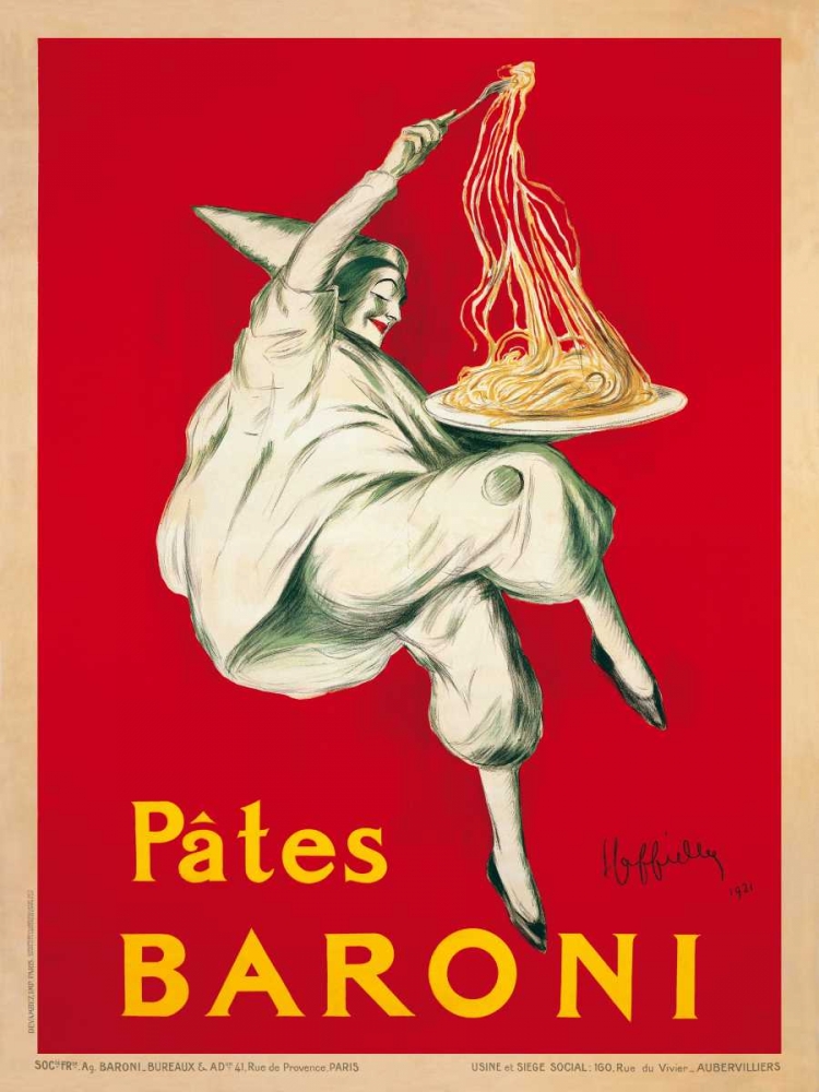 Pates Baroni-1921 art print by Leonetto Cappiello for $57.95 CAD