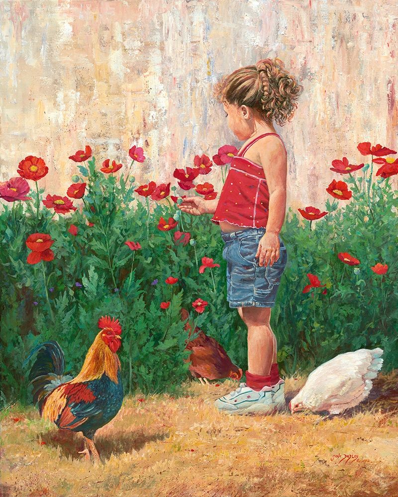 Country Girl art print by June Dudley for $57.95 CAD
