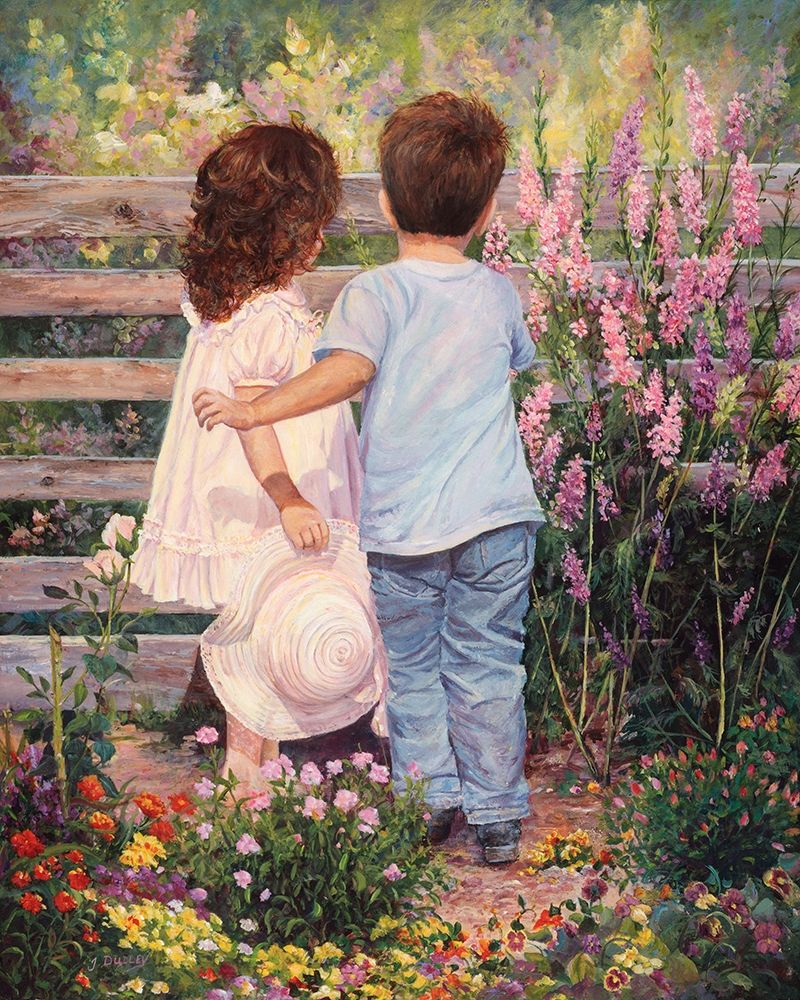 Flowers For The Lady art print by June Dudley for $57.95 CAD