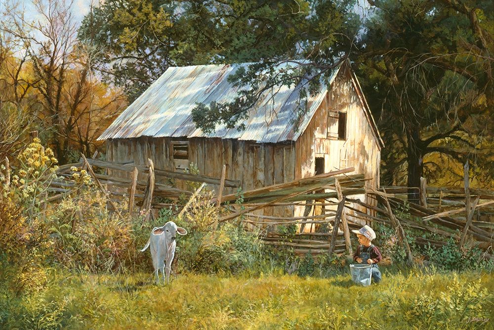 Morning Chat art print by June Dudley for $57.95 CAD