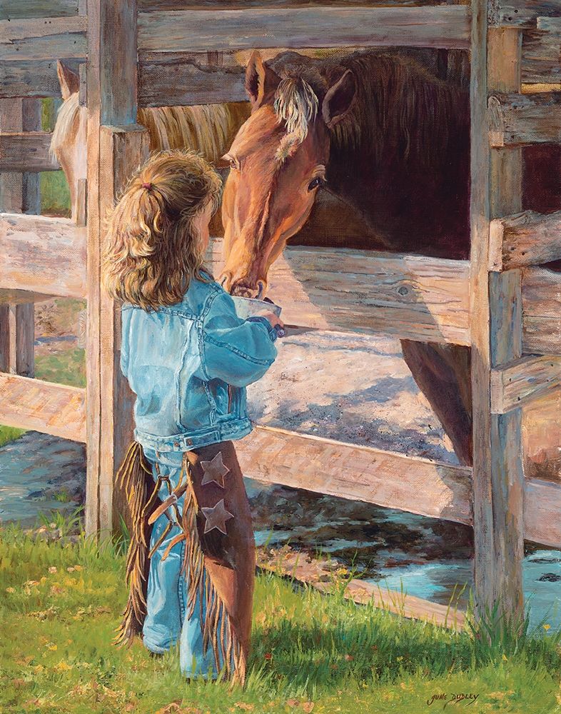 Morning Chores art print by June Dudley for $57.95 CAD