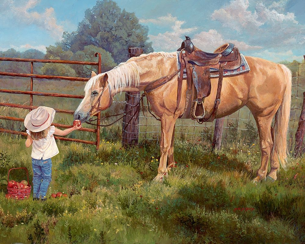 An Apple A Day art print by June Dudley for $57.95 CAD
