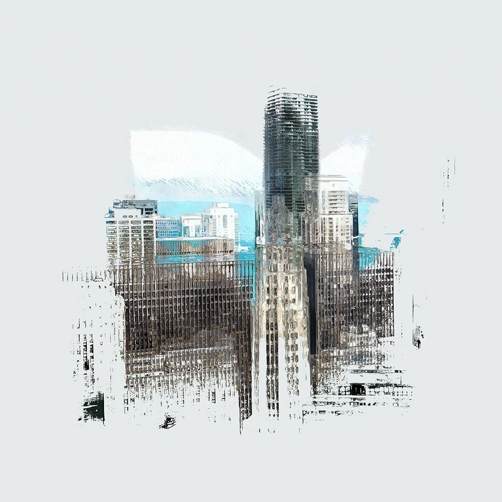 Chicago Skyline I art print by Ronald Bolokofsky for $57.95 CAD