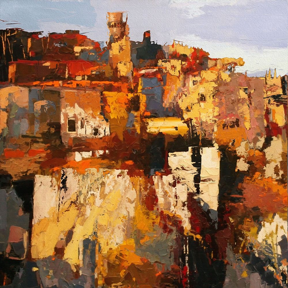 Hilltop Village II art print by Ronald Bolokofsky for $57.95 CAD