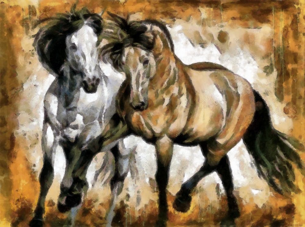 Horse Play II art print by Ronald Bolokofsky for $57.95 CAD