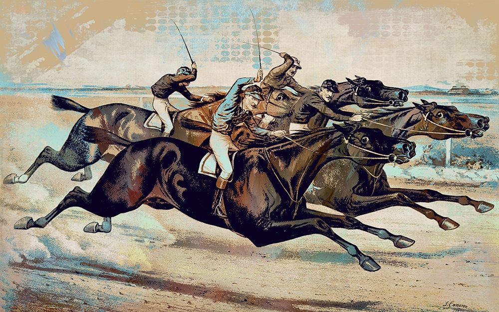 Down the Stretch art print by Ronald Bolokofsky for $57.95 CAD
