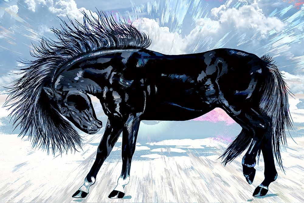 Friesian Horse art print by Ronald Bolokofsky for $57.95 CAD