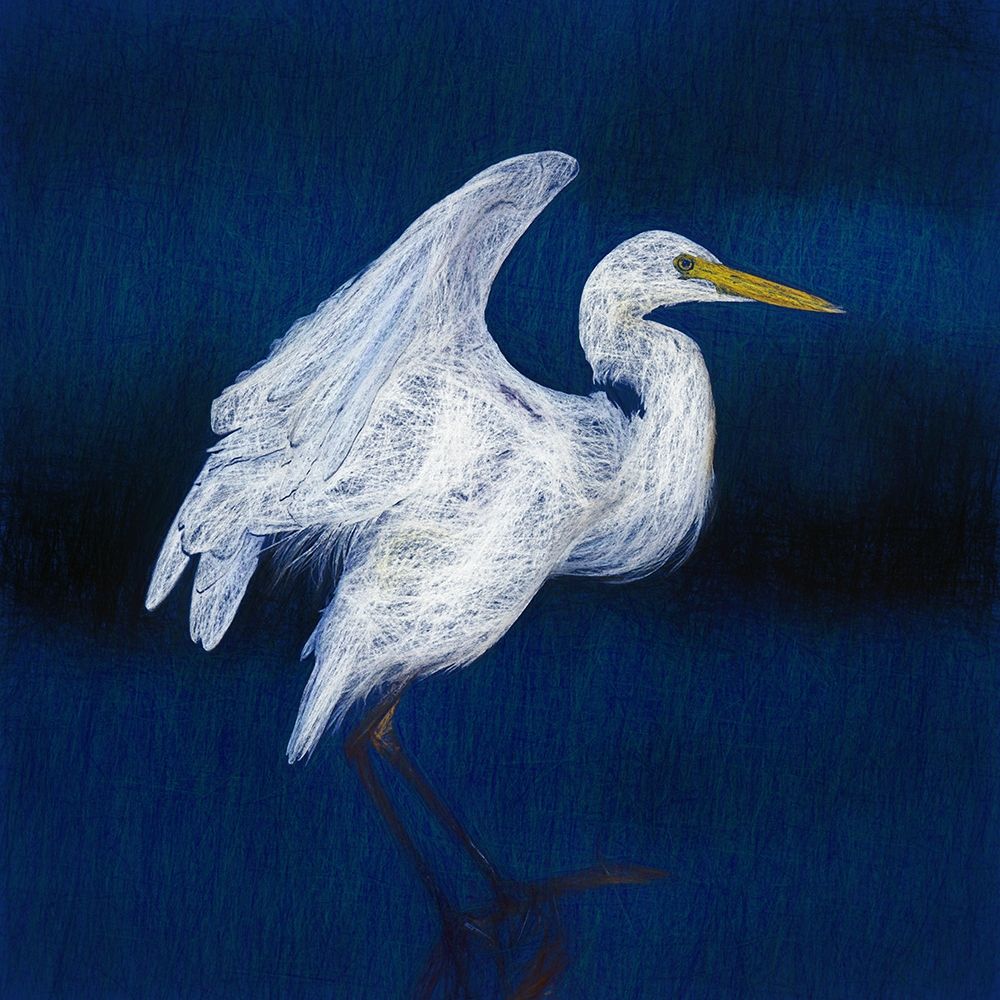 White Egret II art print by Ronald Bolokofsky for $57.95 CAD