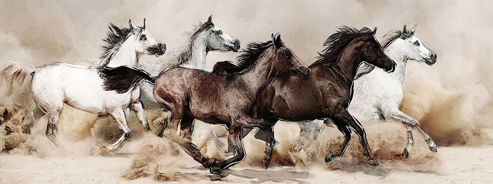 Wild Horses III art print by Ronald Bolokofsky for $57.95 CAD