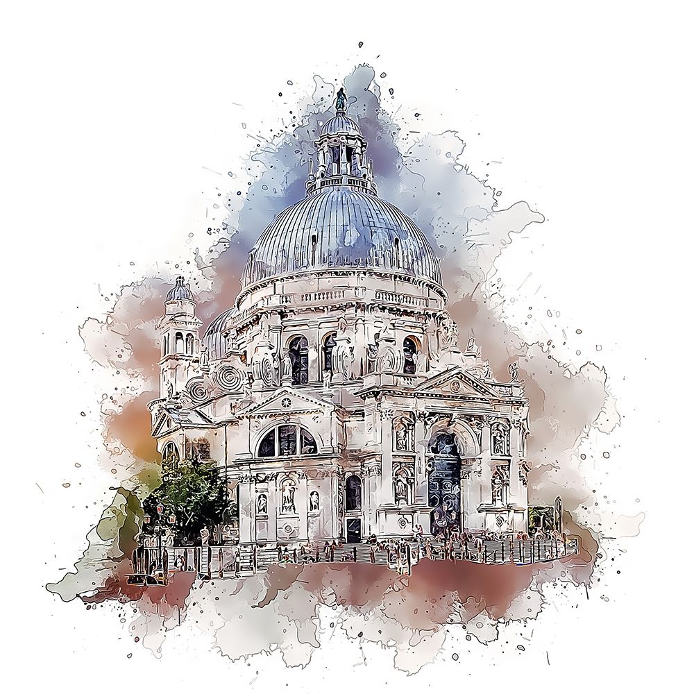 Santa Maria della Salute II art print by Ronald Bolokofsky for $57.95 CAD