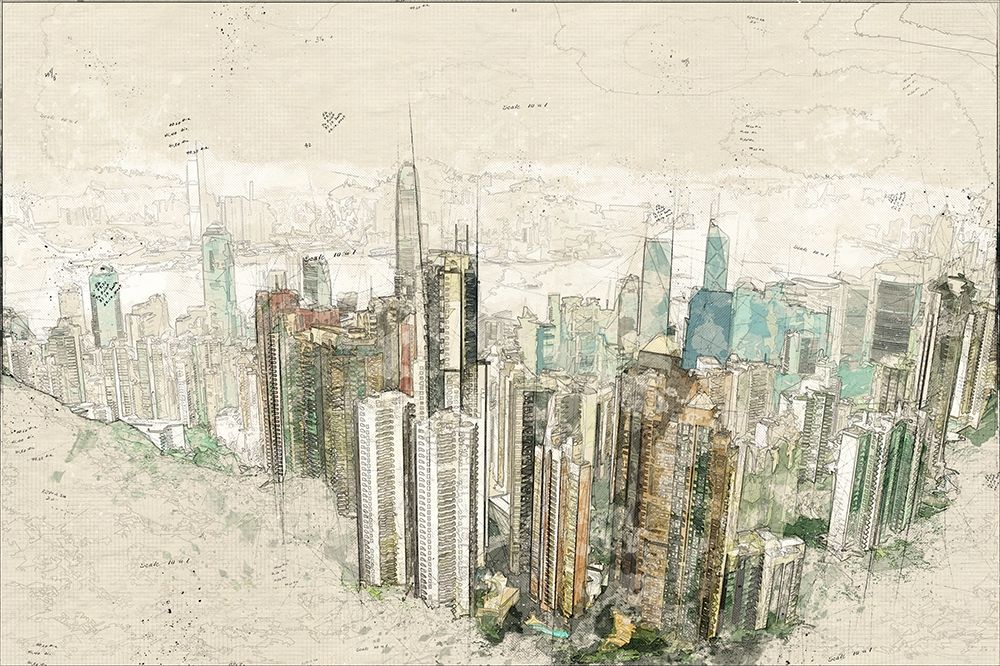 Hong Kong art print by Ronald Bolokofsky for $57.95 CAD