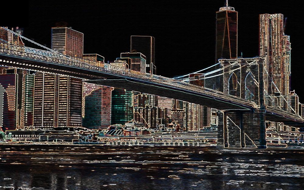 Brooklyn Bridge II art print by Ronald Bolokofsky for $57.95 CAD
