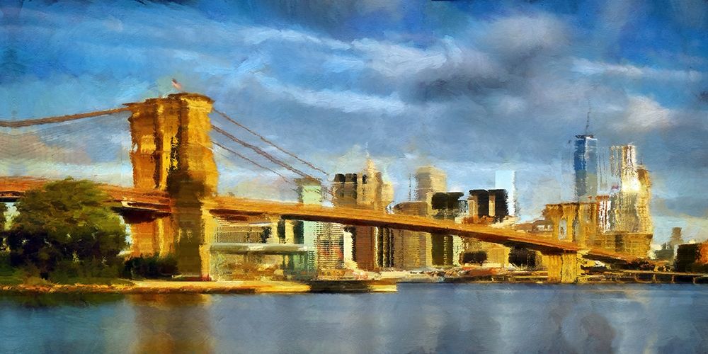 Brooklyn Bridge III art print by Ronald Bolokofsky for $57.95 CAD
