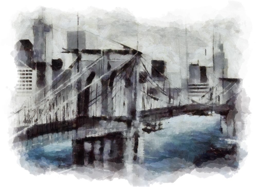 Brooklyn Bridge IV art print by Ronald Bolokofsky for $57.95 CAD