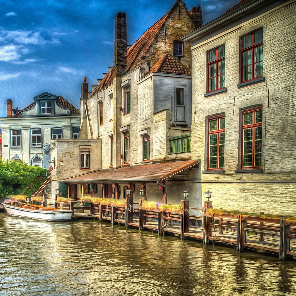 Brugges Canal art print by Ronald Bolokofsky for $57.95 CAD