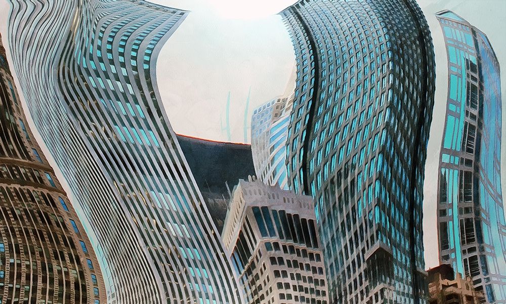 Chicago Skyscrapers art print by Ronald Bolokofsky for $57.95 CAD