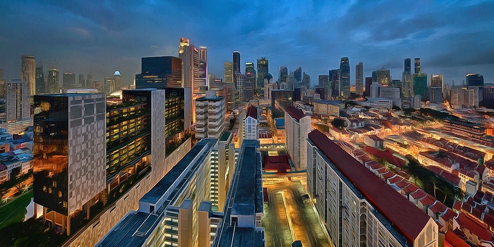 City Lights art print by Ronald Bolokofsky for $57.95 CAD