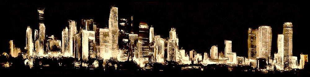 Lit Up Skyline art print by Ronald Bolokofsky for $57.95 CAD