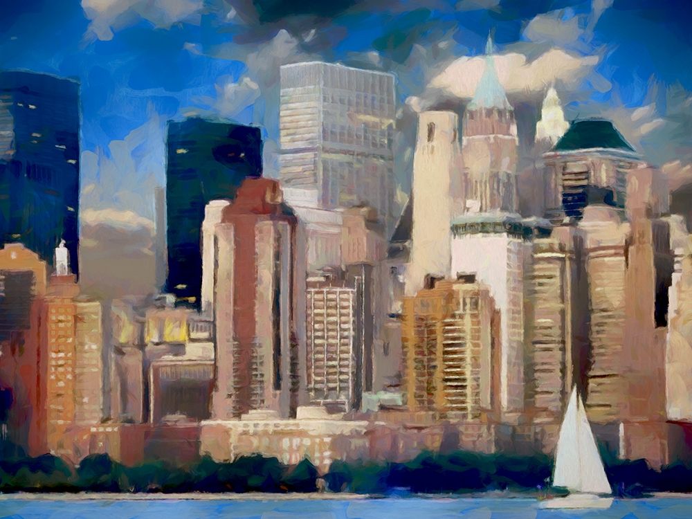 New York Skyline art print by Ronald Bolokofsky for $57.95 CAD