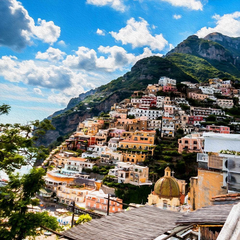 Sunny Positano art print by Ronald Bolokofsky for $57.95 CAD