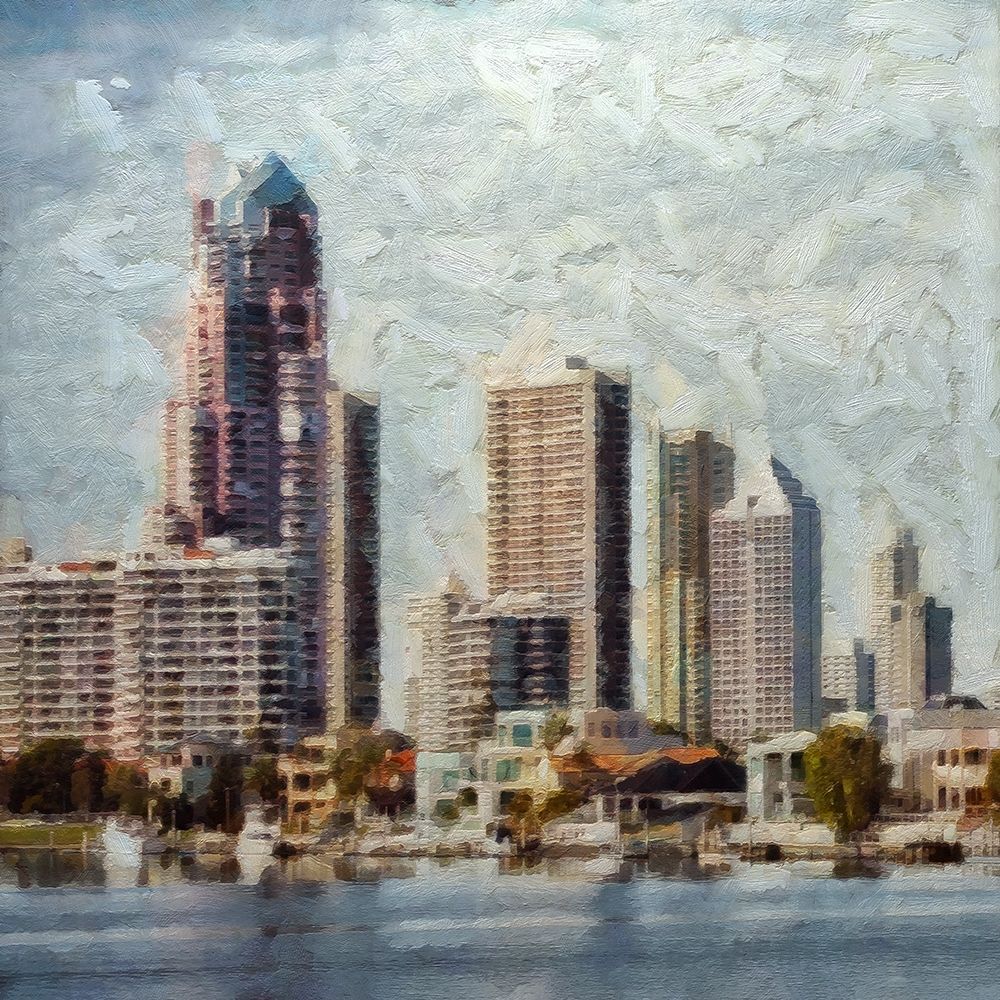 Surfers Paradise Square I art print by Ronald Bolokofsky for $57.95 CAD