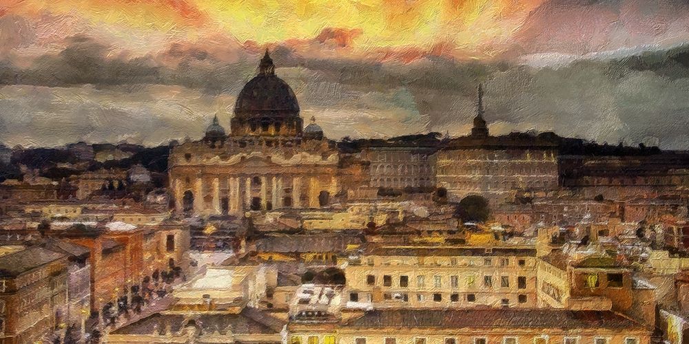 Vatican Sunset art print by Ronald Bolokofsky for $57.95 CAD