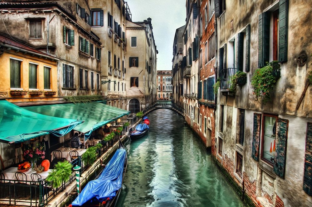 Venice Café II art print by Ronald Bolokofsky for $57.95 CAD